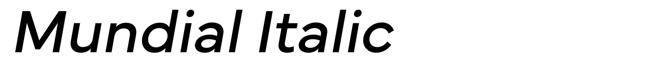 Mundial Italic